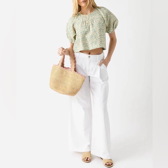 agolde ellis trouser jean in milkshake | low slung wide leg baggy pants | sz 28 - Picture 11 of 11